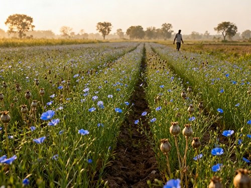 तिलहनी फसलो का उभरता सितारा: सुपर फूड अलसी की खेती alsi 9